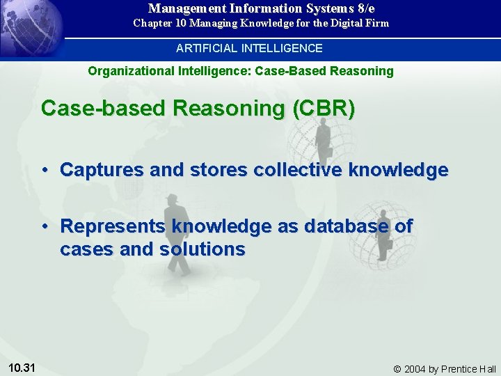 Management Information Systems 8/e Chapter 10 Managing Knowledge for the Digital Firm ARTIFICIAL INTELLIGENCE