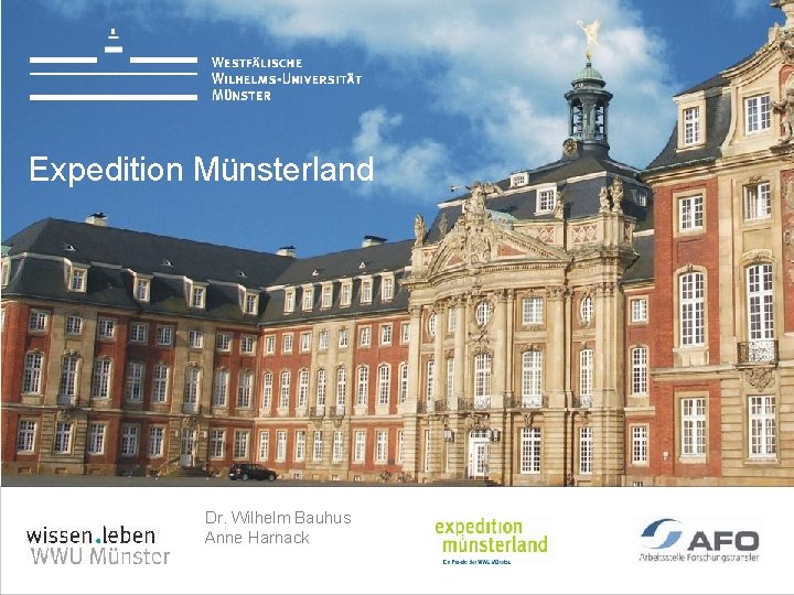 Expedition Münsterland Dr. Wilhelm Bauhus Anne Harnack 