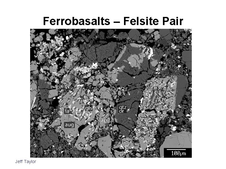 Ferrobasalts – Felsite Pair Jeff Taylor Pristine Highland Rocks 52 