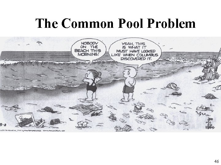 The Common Pool Problem 46 The Common Pool Problem 46