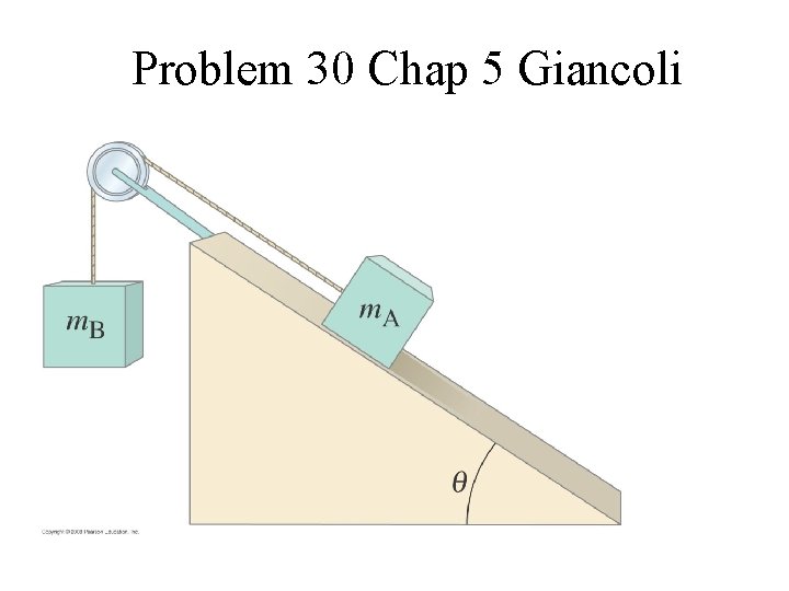 Problem 30 Chap 5 Giancoli 