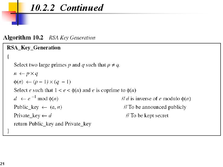 10. 2. 2 Continued 21 