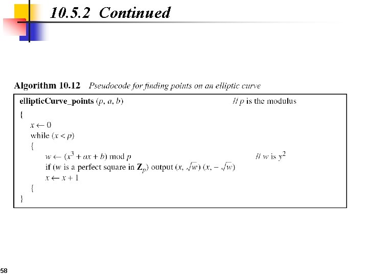 10. 5. 2 Continued 58 