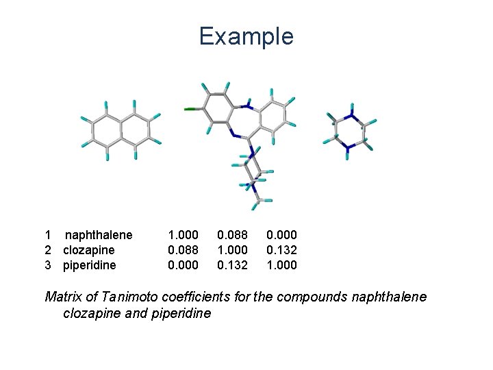 Example 1 naphthalene 2 clozapine 3 piperidine 1. 000 0. 088 0. 000 0. Example 1 naphthalene 2 clozapine 3 piperidine 1. 000 0. 088 0. 000 0.