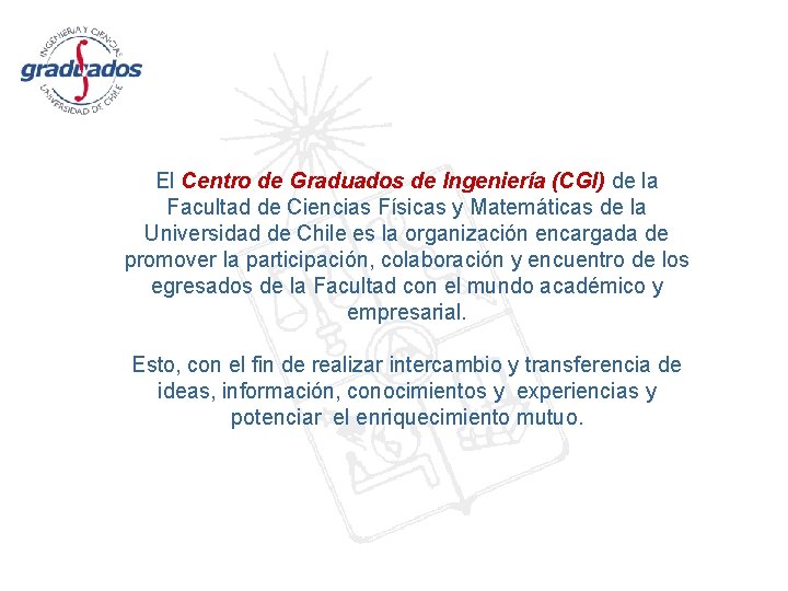 Centro de Graduados de Ingeniera Universidad de Chile