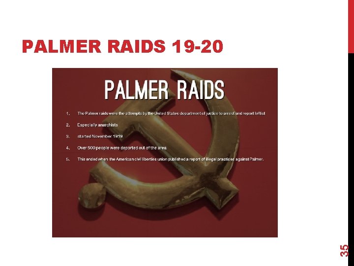 35 PALMER RAIDS 19 -20 
