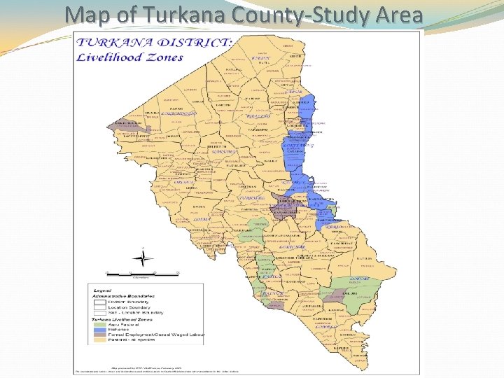 Map of Turkana County-Study Area 