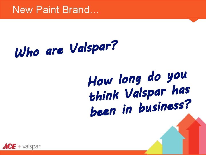 New Paint Brand… ? r a p s l a V Who are u