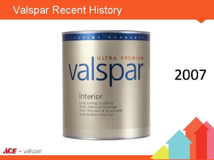 Valspar Recent History 2007 