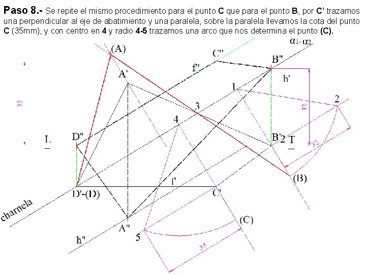Paso 8. - Se repite el mismo procedimiento para el punto C que para