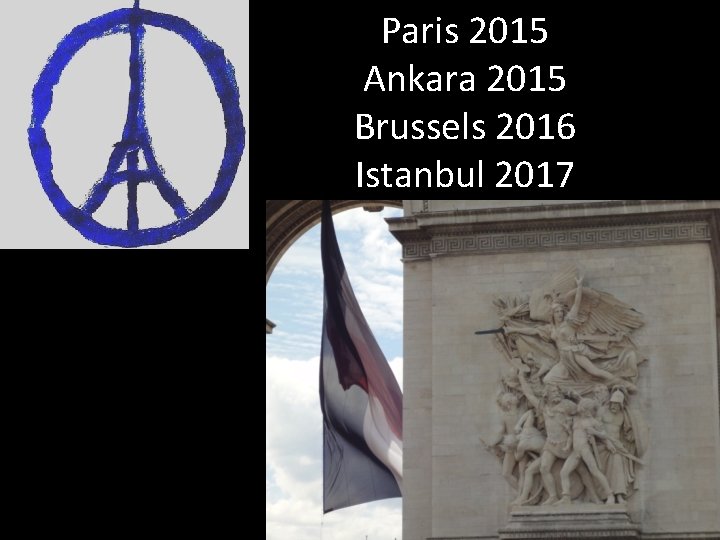 Paris 2015 Ankara 2015 Brussels 2016 Istanbul 2017 