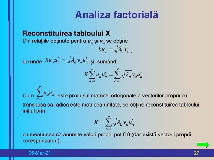 Analiza factorială 05 -Mar-21 27 