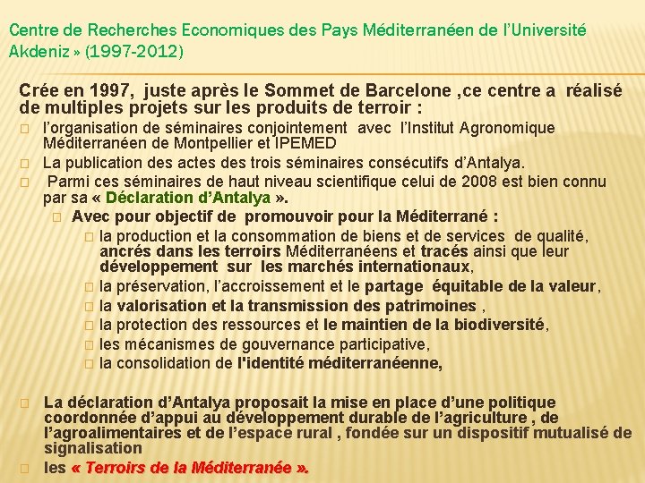 rencontres agroalimentaires méditerranéennes