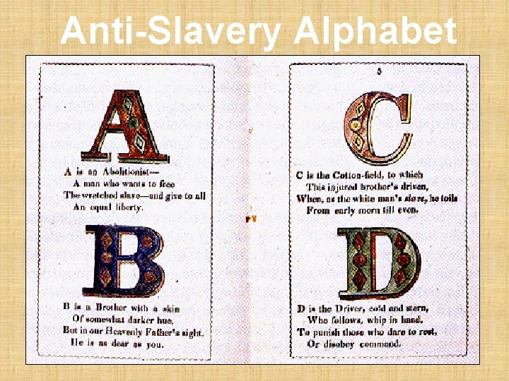 Anti-Slavery Alphabet 