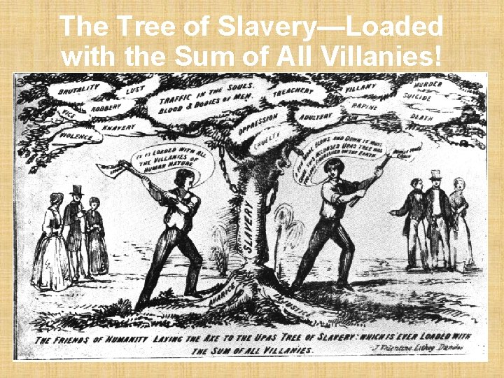 The Tree of Slavery—Loaded with the Sum of All Villanies! The Tree of Slavery—Loaded with the Sum of All Villanies!