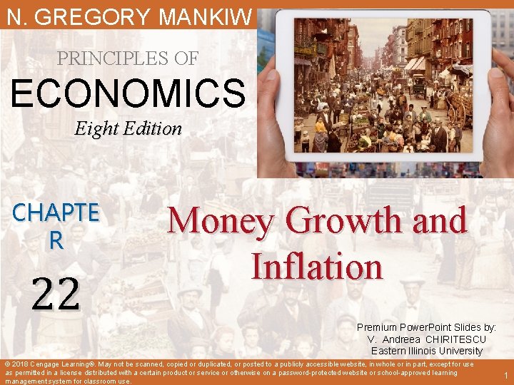 N. GREGORY MANKIW PRINCIPLES OF ECONOMICS Eight Edition CHAPTE R 22 Money Growth and