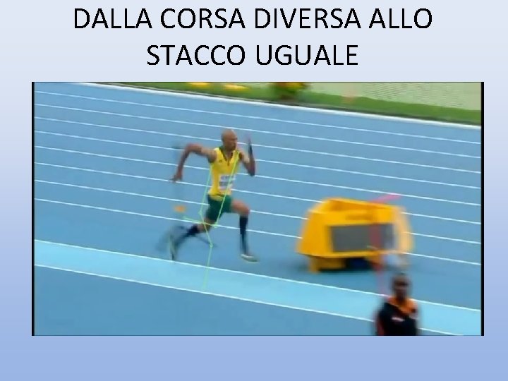 DALLA CORSA DIVERSA ALLO STACCO UGUALE 