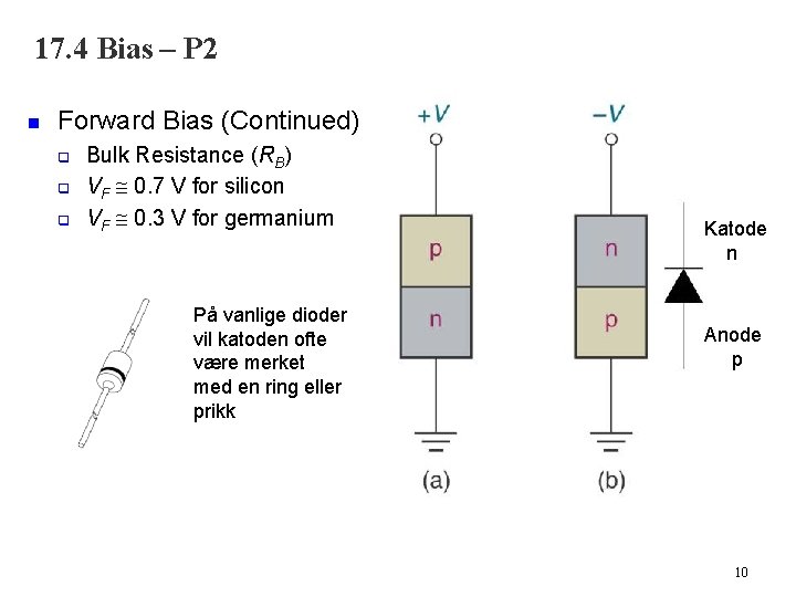 17. 4 Bias – P 2 n Forward Bias (Continued) q q q Bulk