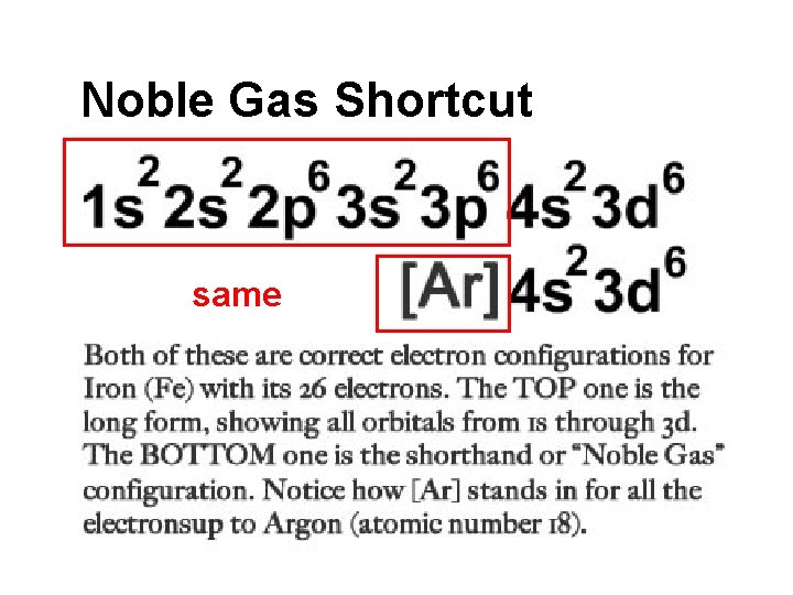 Noble Gas Shortcut same 