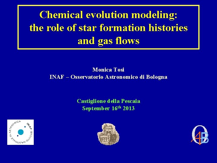 Chemical evolution modeling the role of star formation