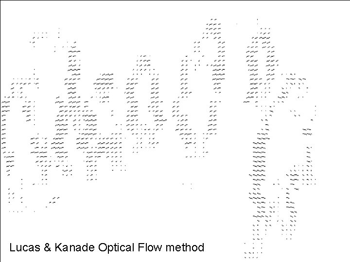 14/15 - TP 12 - Optical Flow Lucas & Kanade. VCOptical Flow method 