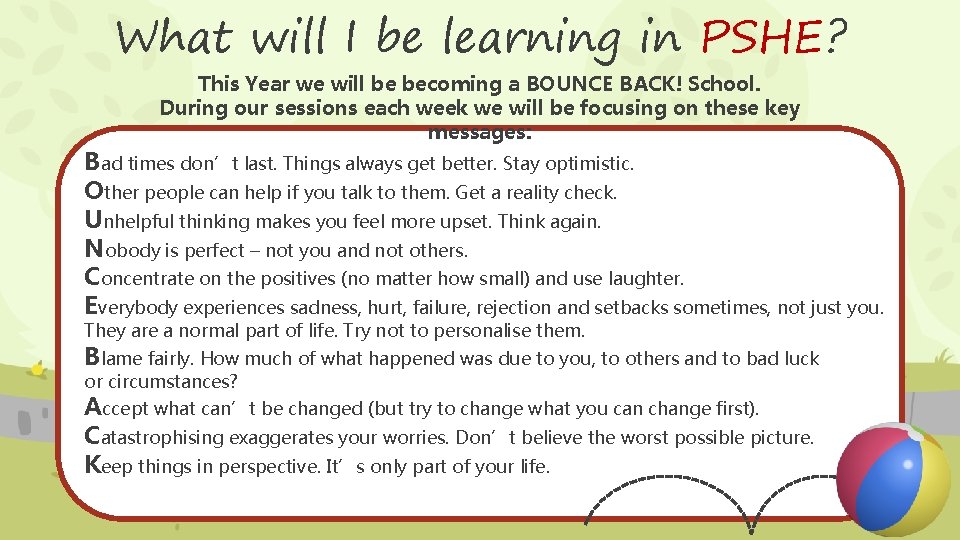 What will I be learning in PSHE? This Year we will be becoming a