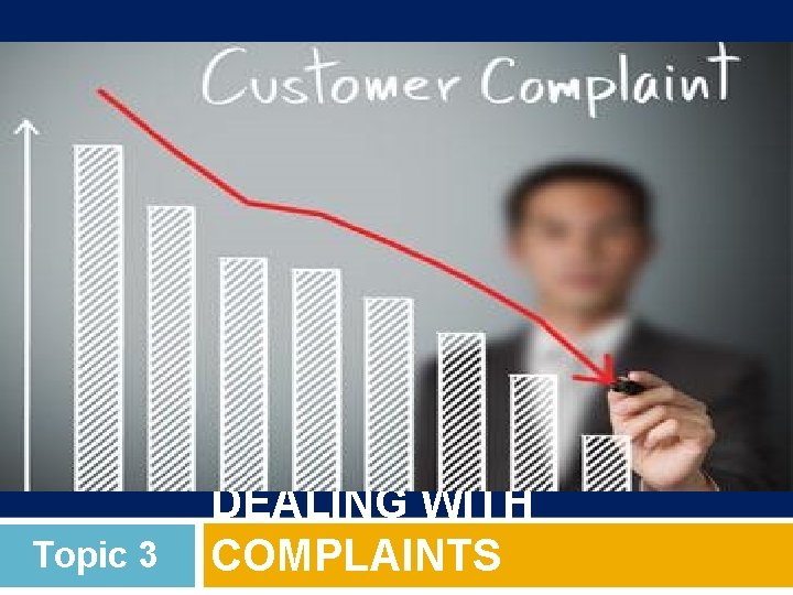 Topic 3 DEALING WITH COMPLAINTS Topic 3 DEALING WITH COMPLAINTS