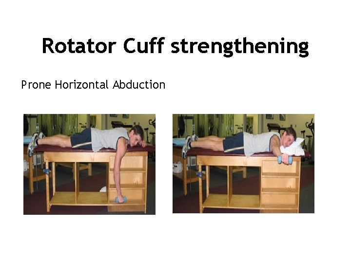 Rotator Cuff strengthening Prone Horizontal Abduction 