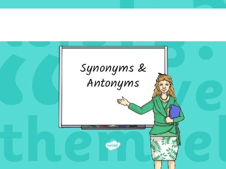 Synonyms & Antonyms 