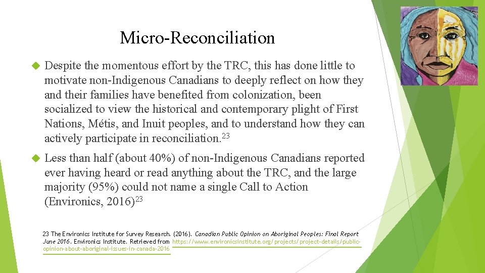 Micro-Reconciliation Despite the momentous effort by the TRC, this has done little to motivate