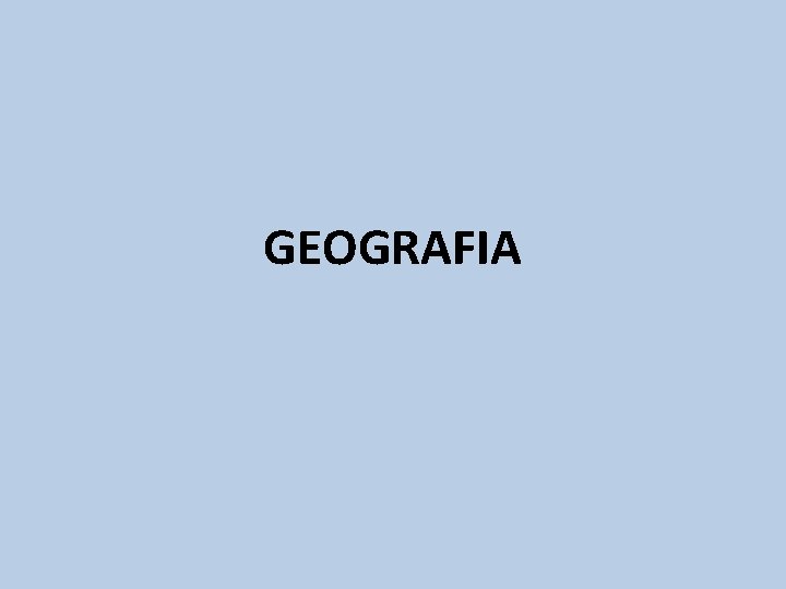 GEOGRAFIA 