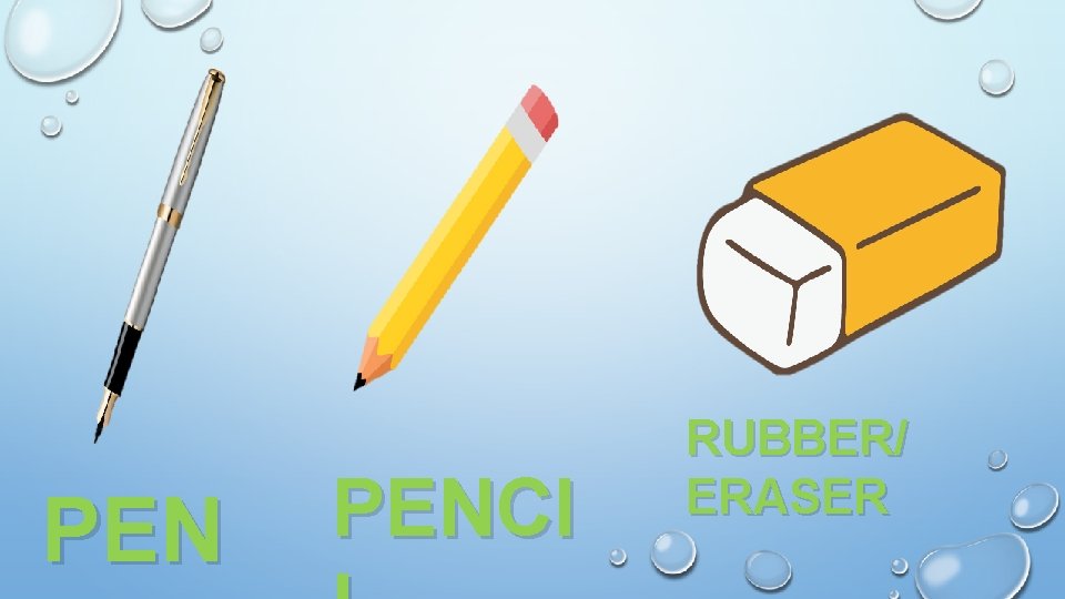 PEN PENCI RUBBER/ ERASER 