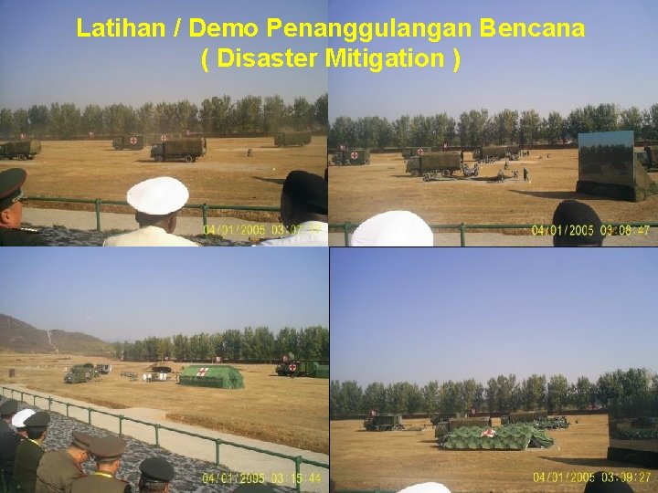 Latihan / Demo Penanggulangan Bencana ( Disaster Mitigation ) 