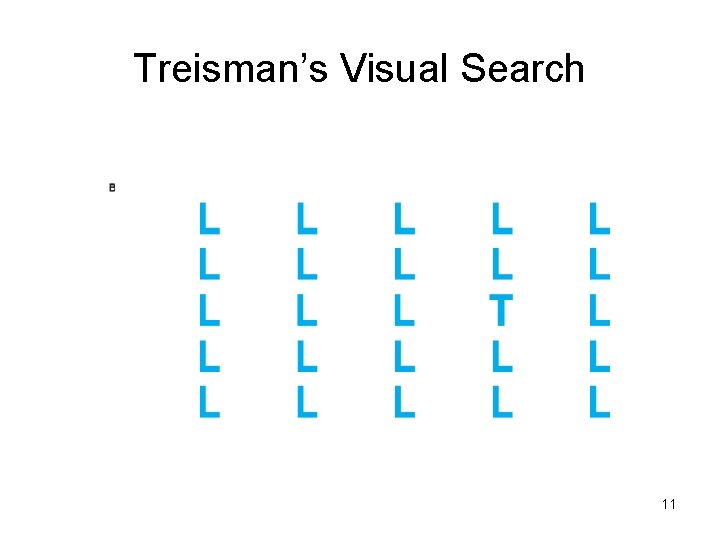 Treisman’s Visual Search 11 