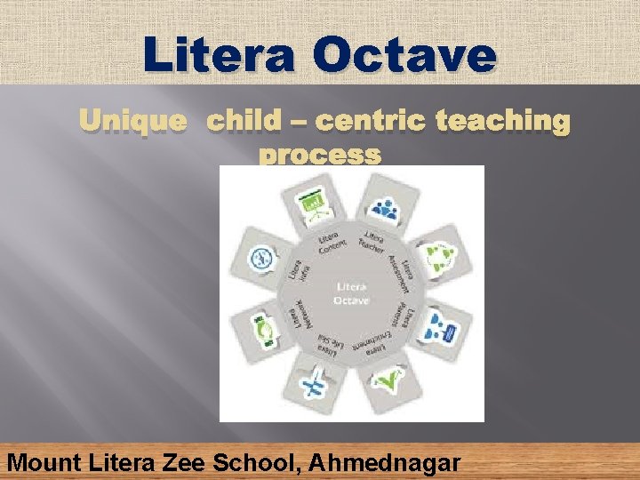Litera Octave Unique child – centric teaching process Mount Litera Zee School, Ahmednagar 