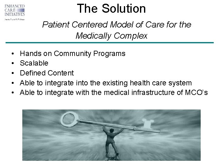 The Solution Patient Centered Model of Care for the Medically Complex • • •