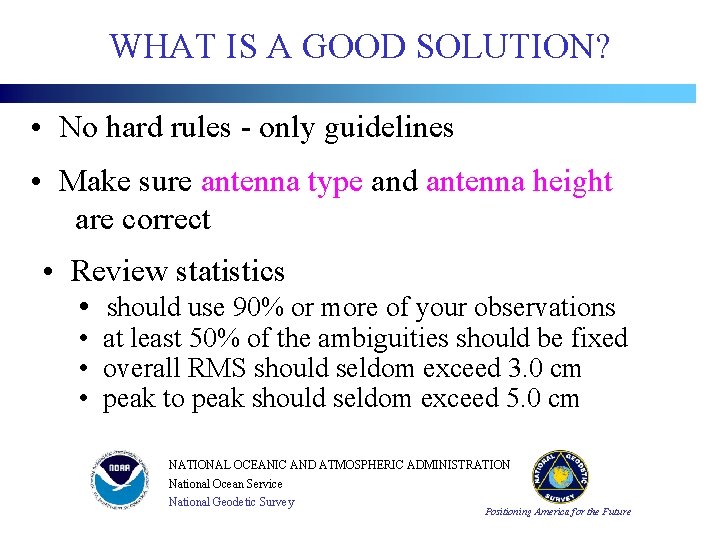 WHAT IS A GOOD SOLUTION? • No hard rules - only guidelines • Make WHAT IS A GOOD SOLUTION? • No hard rules - only guidelines • Make