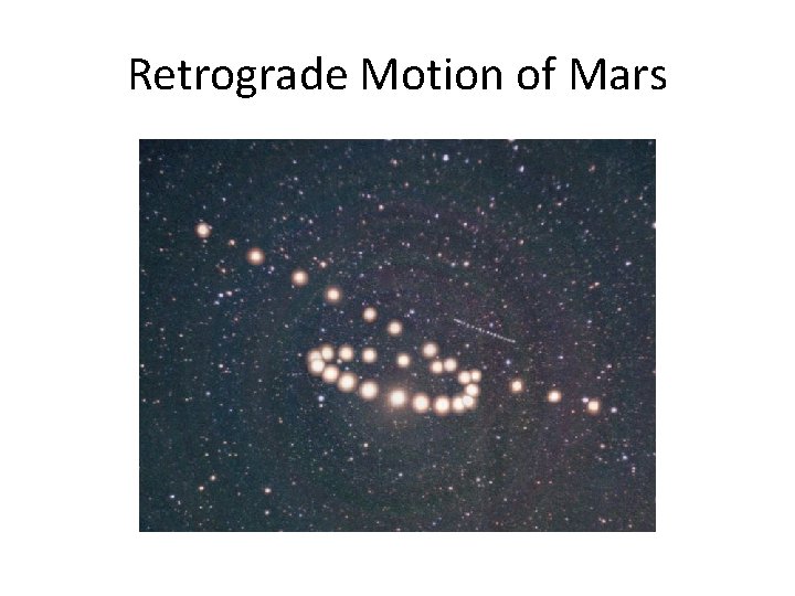 Retrograde Motion of Mars 