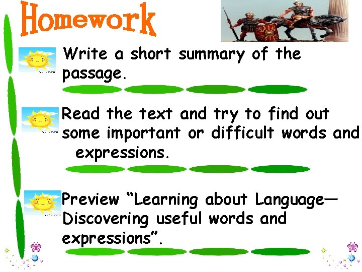 Write a short summary of the passage. Read the text and try to find