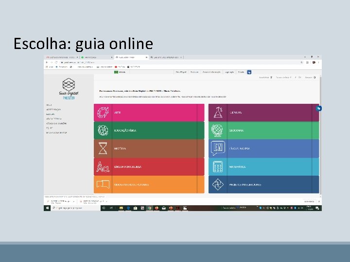 Escolha: guia online 