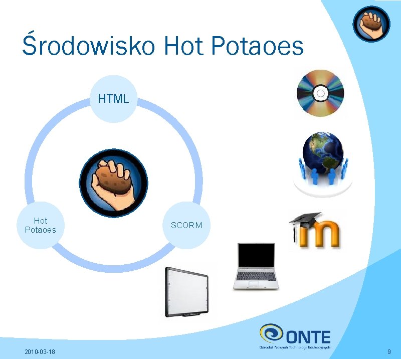 Środowisko Hot Potaoes HTML Hot Potaoes 2010 -03 -18 SCORM 9 