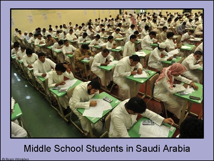 Middle School Students in Saudi Arabia © Brain Wrinkles 