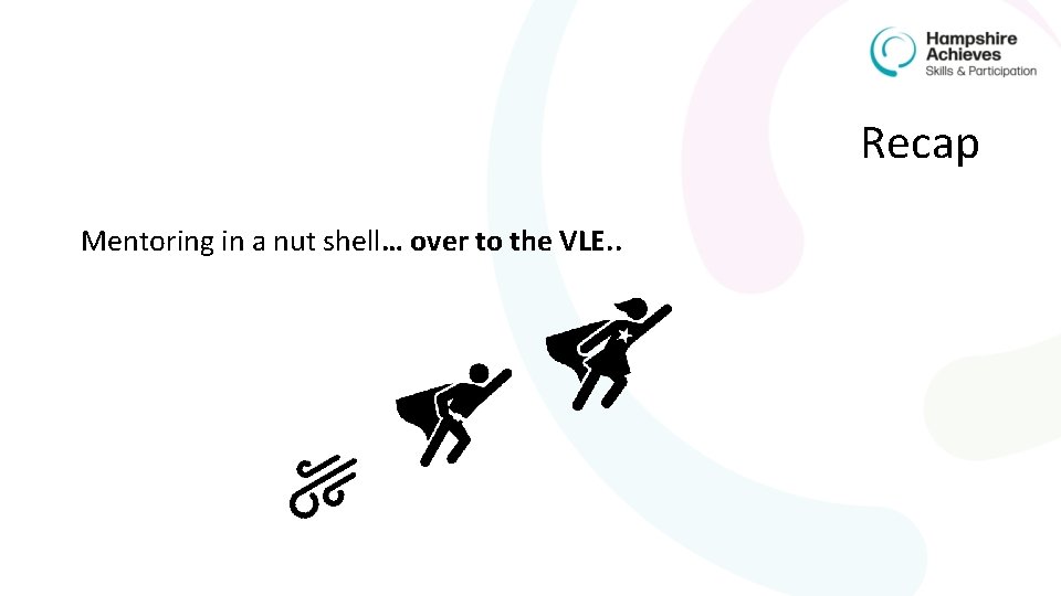 Recap Mentoring in a nut shell… over to the VLE. . 