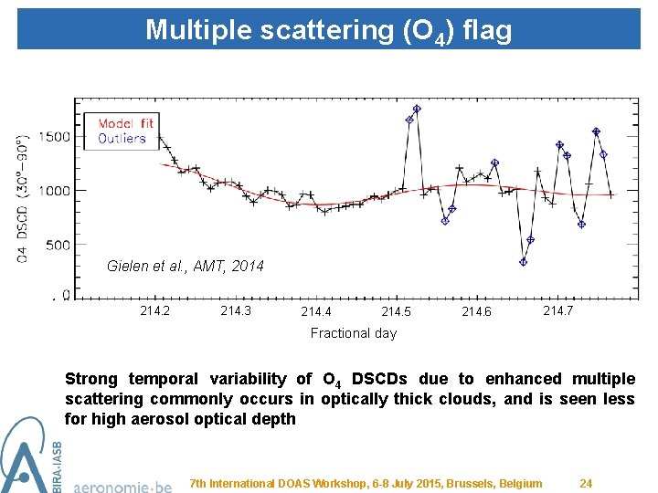Multiple scattering (O 4) flag O 4 flag Gielen et al. , AMT, 2014