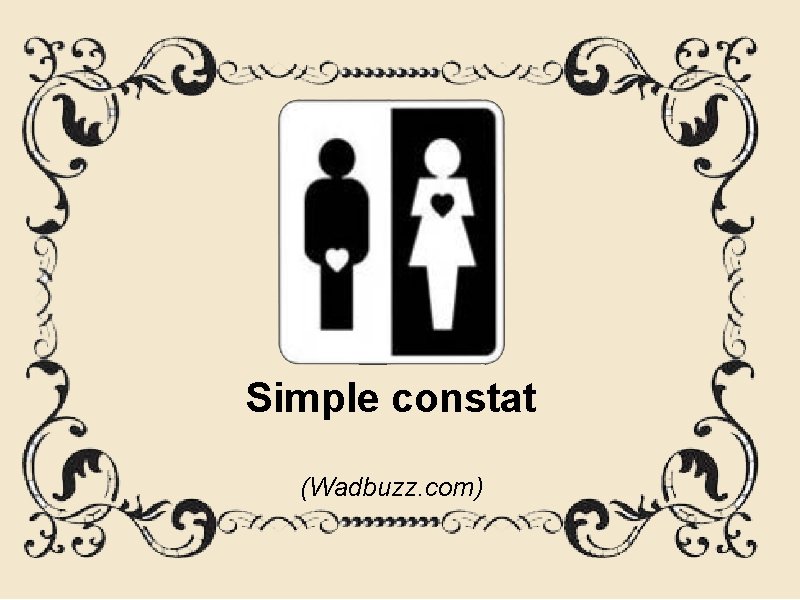 Simple constat (Wadbuzz. com) 