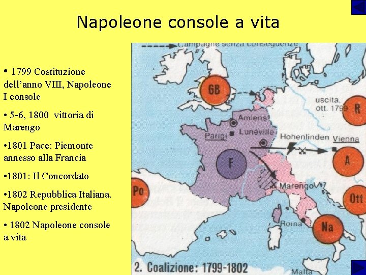 Napoleone console a vita • 1799 Costituzione dell’anno VIII, Napoleone I console • 5