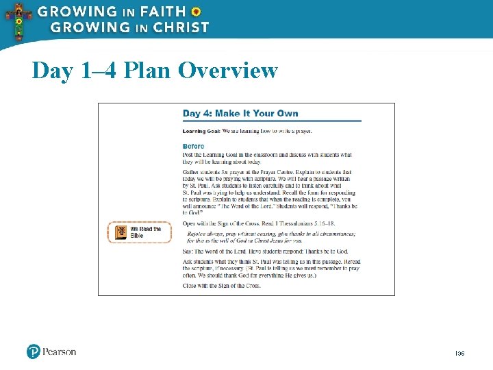 Day 1– 4 Plan Overview 35 