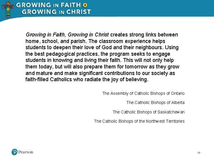Growing in Faith, Growing in Christ creates strong links between home, school, and parish.