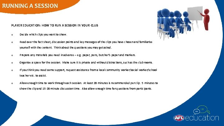 RUNNING A SESSION PLAYER EDUCATION: HOW TO RUN A SESSION IN YOUR CLUB o
