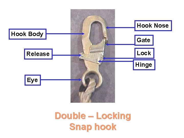 Hook Nose Hook Body Gate Lock Release Hinge Eye Double – Locking Snap hook